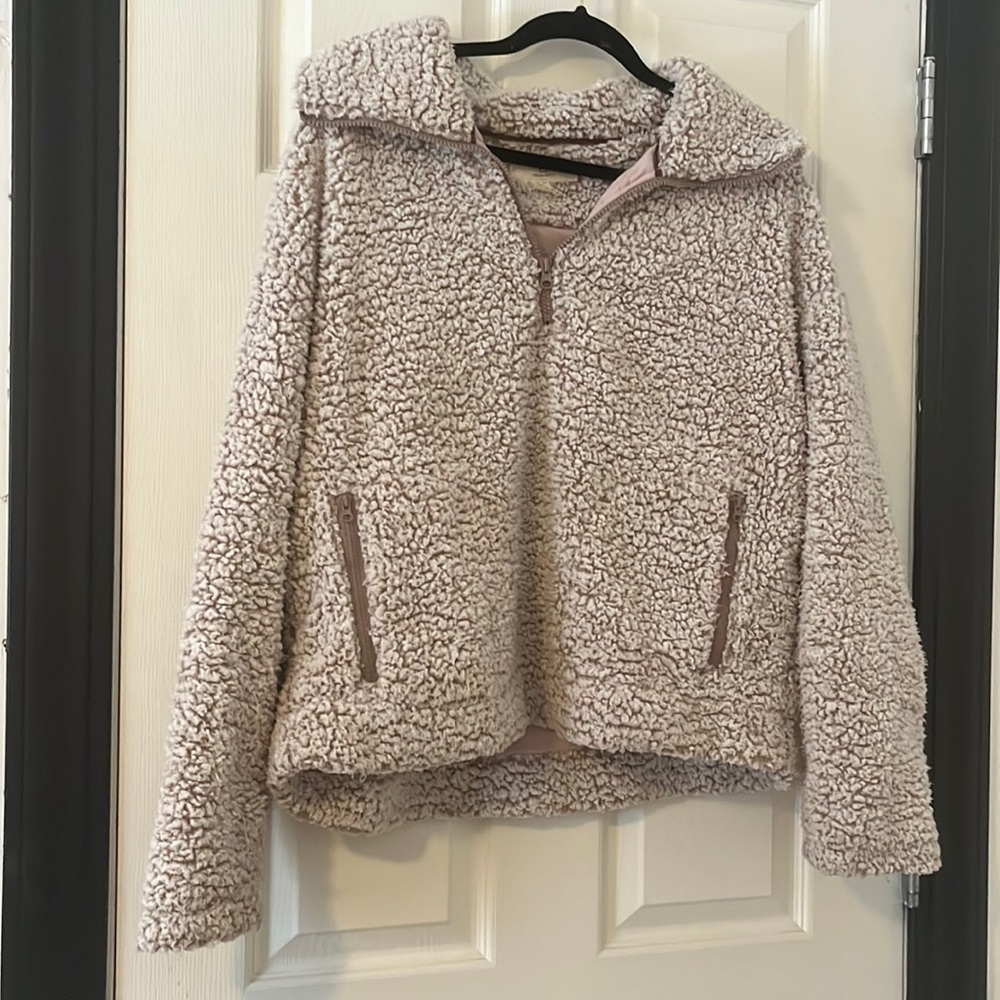 Teddy half zip